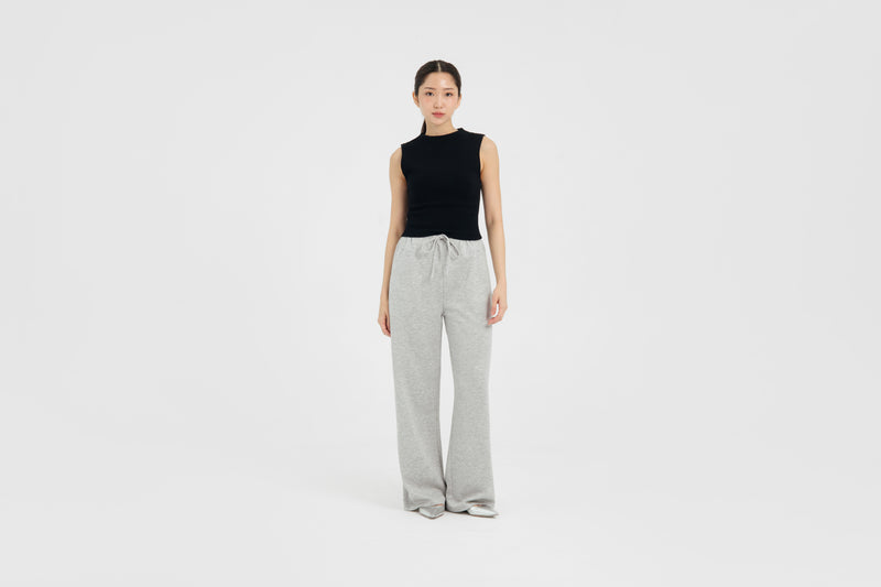 Heather Grey Bamboo Lyocell Essential Pants