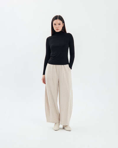 Beige Kae Winter Barrel Pants