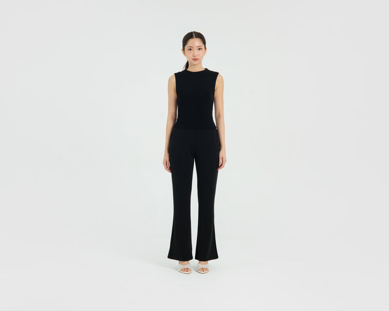 Black Ultrasoft Bamboo 2.0 Flare Pants