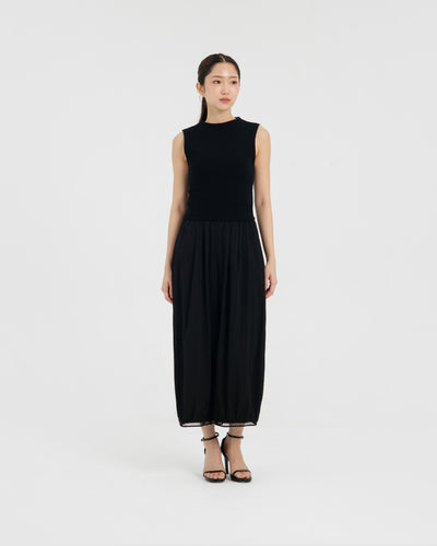 Black Eyelet Barrel Pants