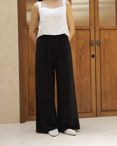 Black Ultrasoft Bamboo Palazzo Pants