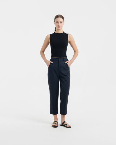 Navy Capri Pants