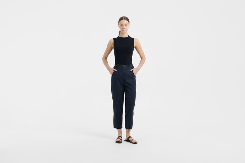 Navy Capri Pants