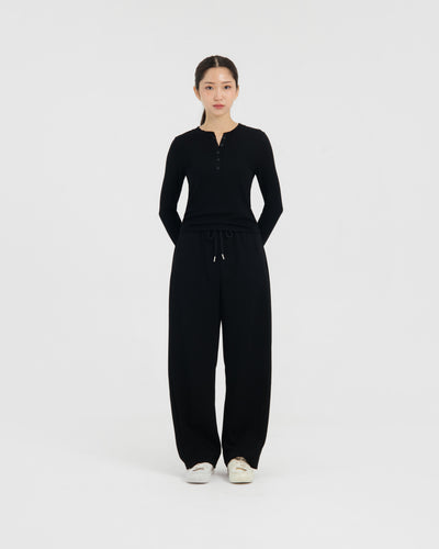 Black Bamboo Hanley Long Sleeve Top