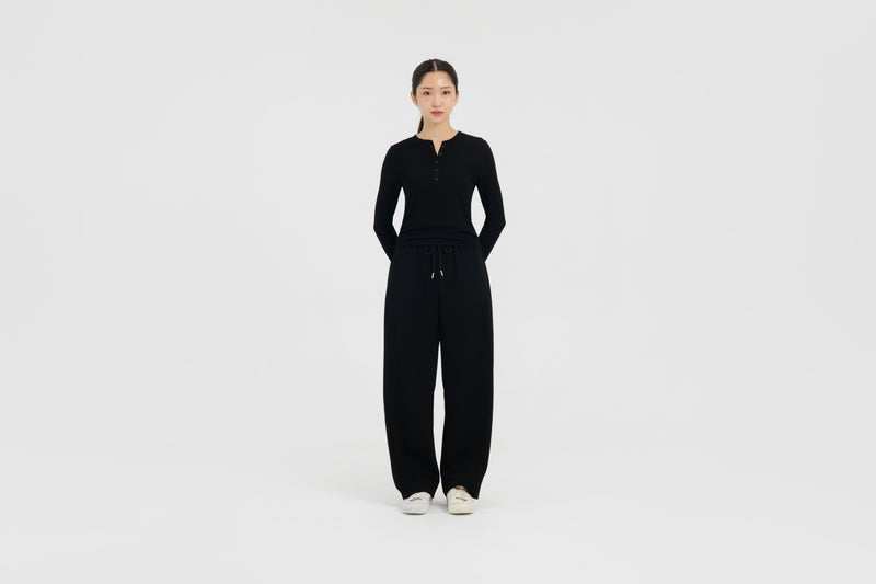 Black Bamboo Hanley Long Sleeve Top