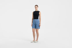 Light Blue Ultrasoft Bamboo Denim Shorts
