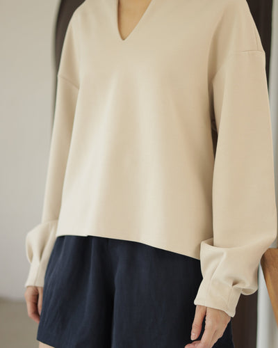 Beige Thea Bamboo Top