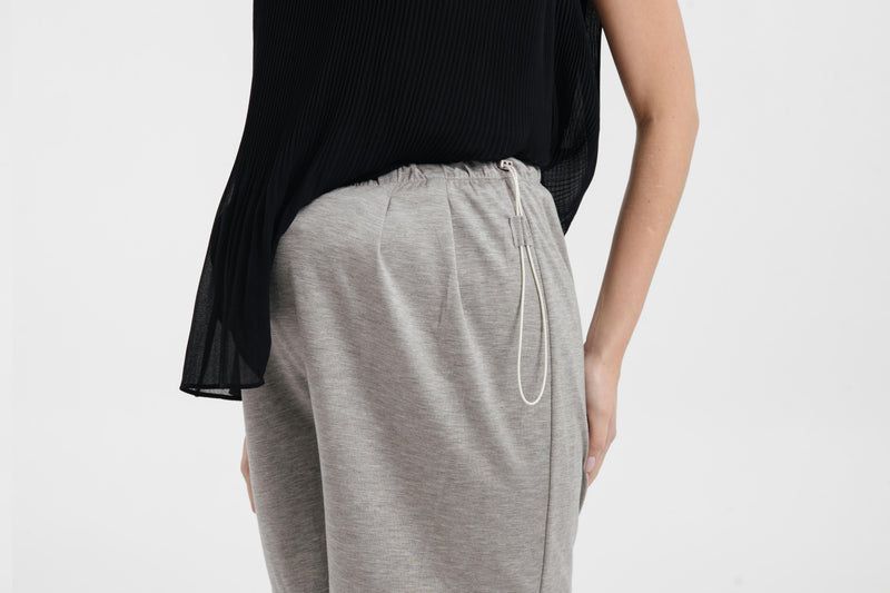 Grey Bamboo Lyocell Maternity Shorts