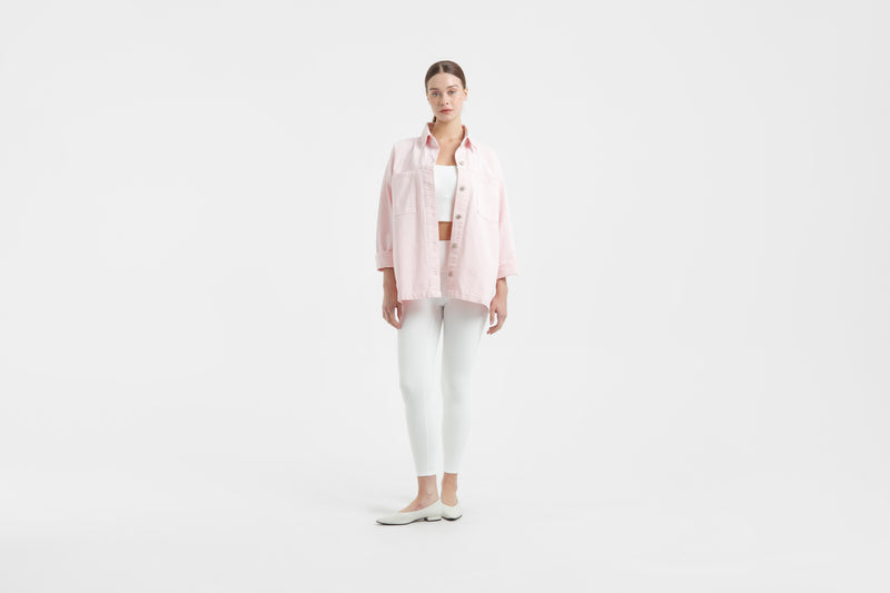 Blush Pocket Denim Jacket