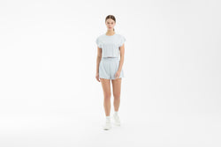 Pale Blue Boxy Shorts