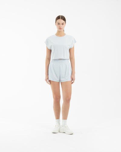 Pale Blue Boxy Shorts