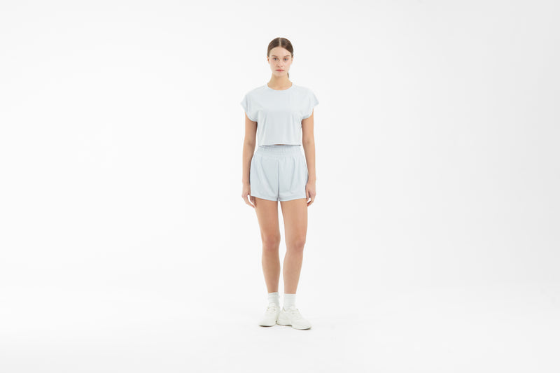 Pale Blue Boxy Shorts