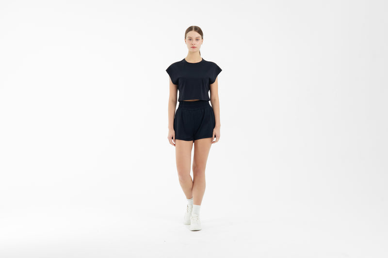 Black Boxy Shorts