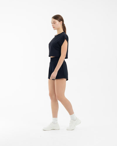 Black Boxy Shorts