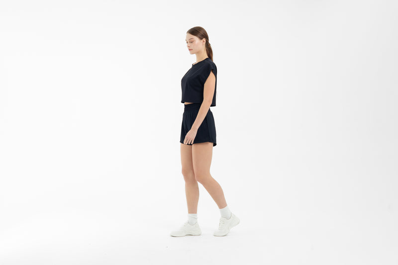 Black Boxy Shorts