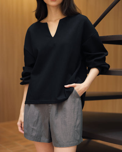 Black Thea Bamboo Top