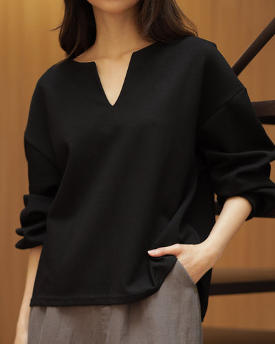 Black Thea Bamboo Top