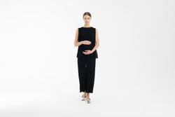 Pleated Maternity Pants