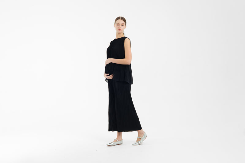 Pleated Maternity Pants