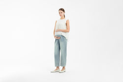 Light Blue Daily Ultrasoft Bamboo Maternity Jeans