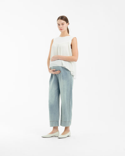 Light Blue Daily Ultrasoft Bamboo Maternity Jeans