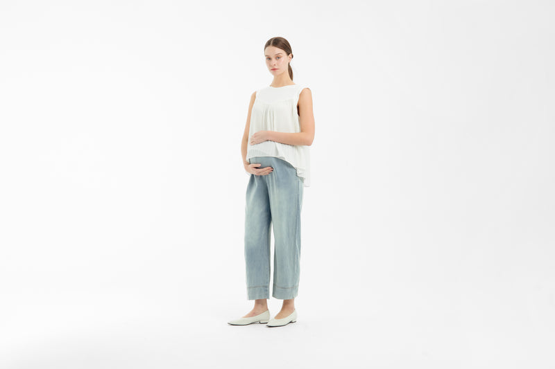 Light Blue Daily Ultrasoft Bamboo Maternity Jeans