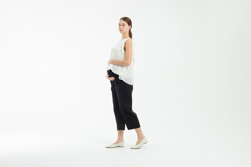 Black Capri Maternity Pants