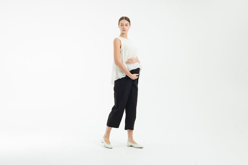 Black Capri Maternity Pants