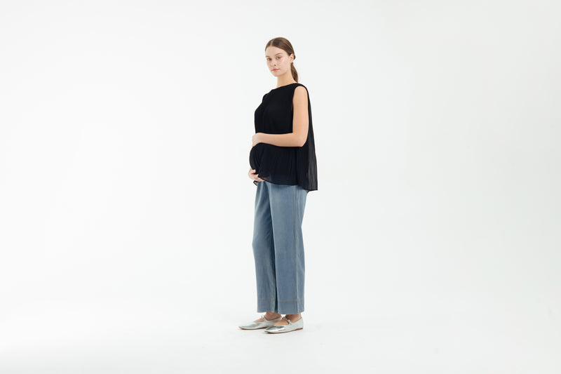 Dark Blue Daily Ultrasoft Bamboo Maternity Jeans