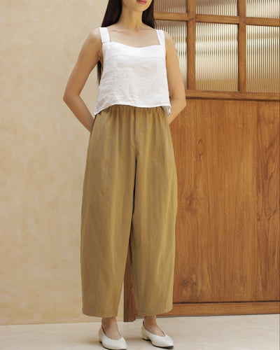 Tan Daily Barrel Pants