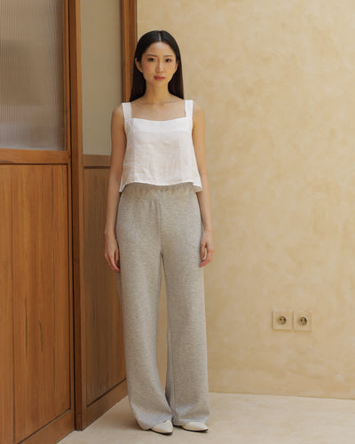 Heather Grey Bamboo Lyocell Essential Pants