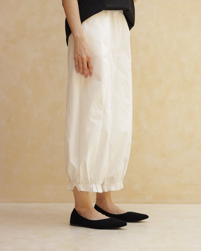 White Frilled Harem Pants