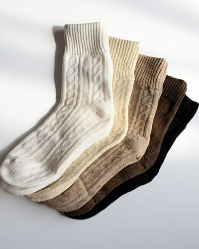 Cable Winter Socks