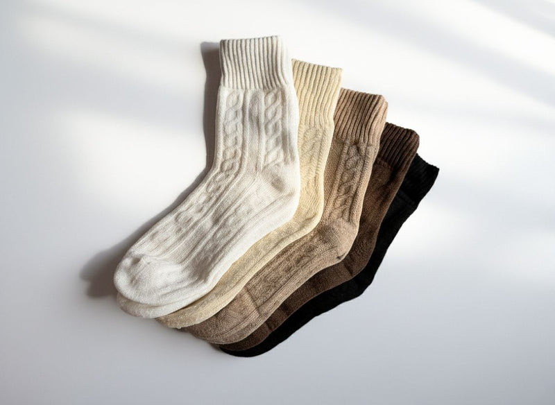 Cable Winter Socks