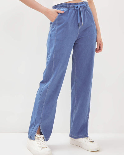 Bamboo Denim Loose Pants - Hellolilo