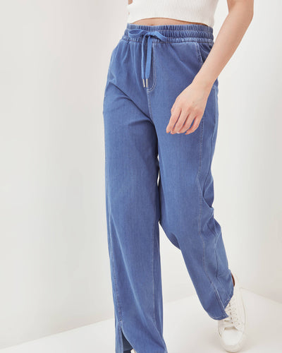 Bamboo Denim Loose Pants - Hellolilo