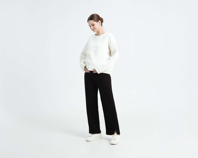 Bamboo Lyocell Maternity Winter Pants - Hellolilo