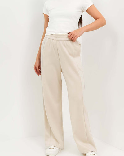 Beige Bamboo Lyocell Daily Pants - Hellolilo