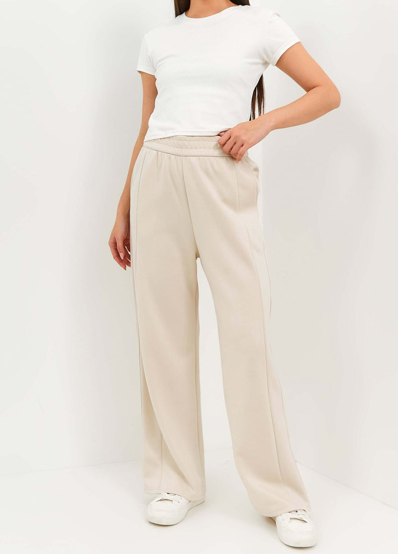 Beige Bamboo Lyocell Daily Pants - Hellolilo