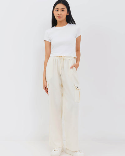 Beige Cargo WInter Pants - Hellolilo