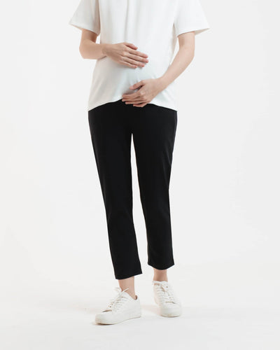 Essential Bamboo Maternity Pants - Black