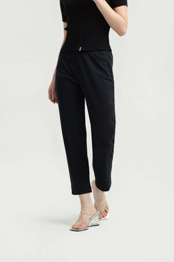 Black AIry Bamboo Relaxed Pants - Hellolilo