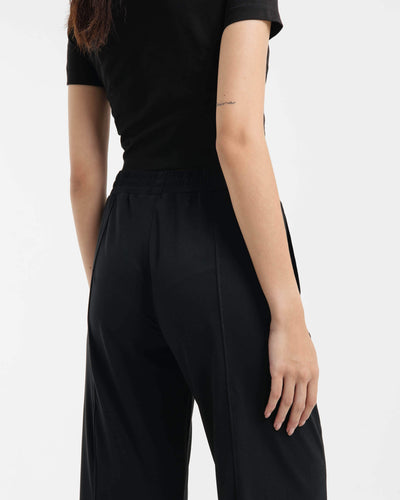 Black Bamboo Basic Pants - Hellolilo