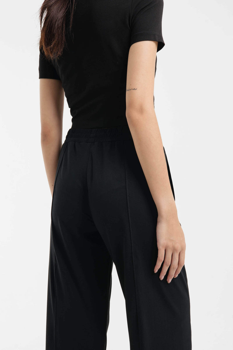 Black Bamboo Basic Pants - Hellolilo