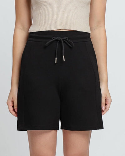 Black Bamboo Lyocell Daily Shorts - Hellolilo