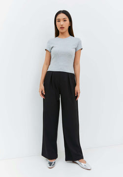 Black Basic Pants - Hellolilo