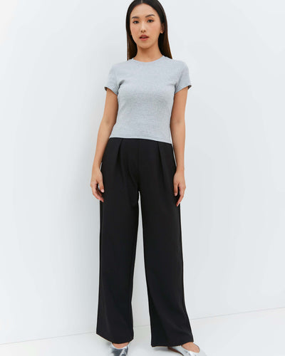 Black Basic Pants - Hellolilo