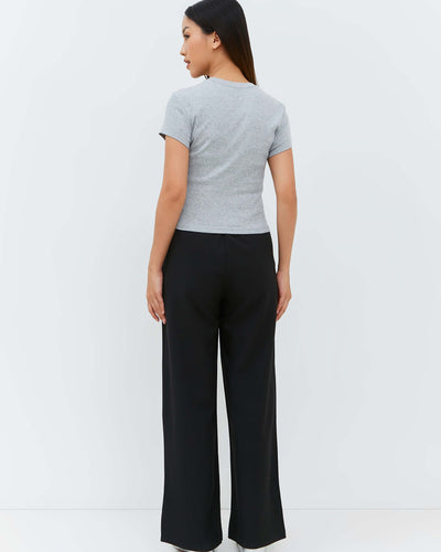 Black Basic Pants - Hellolilo