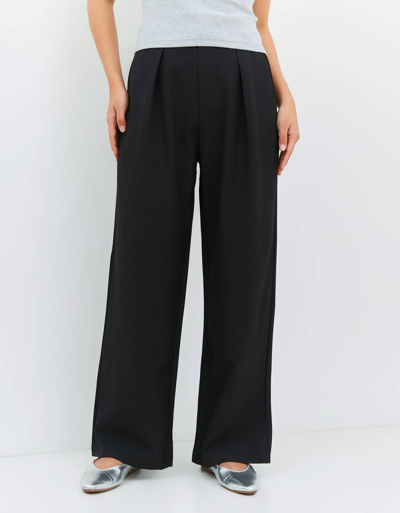 Black Basic Pants - Hellolilo