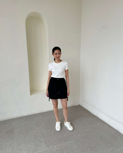 Black Cargo Pocket Skirt - Hellolilo